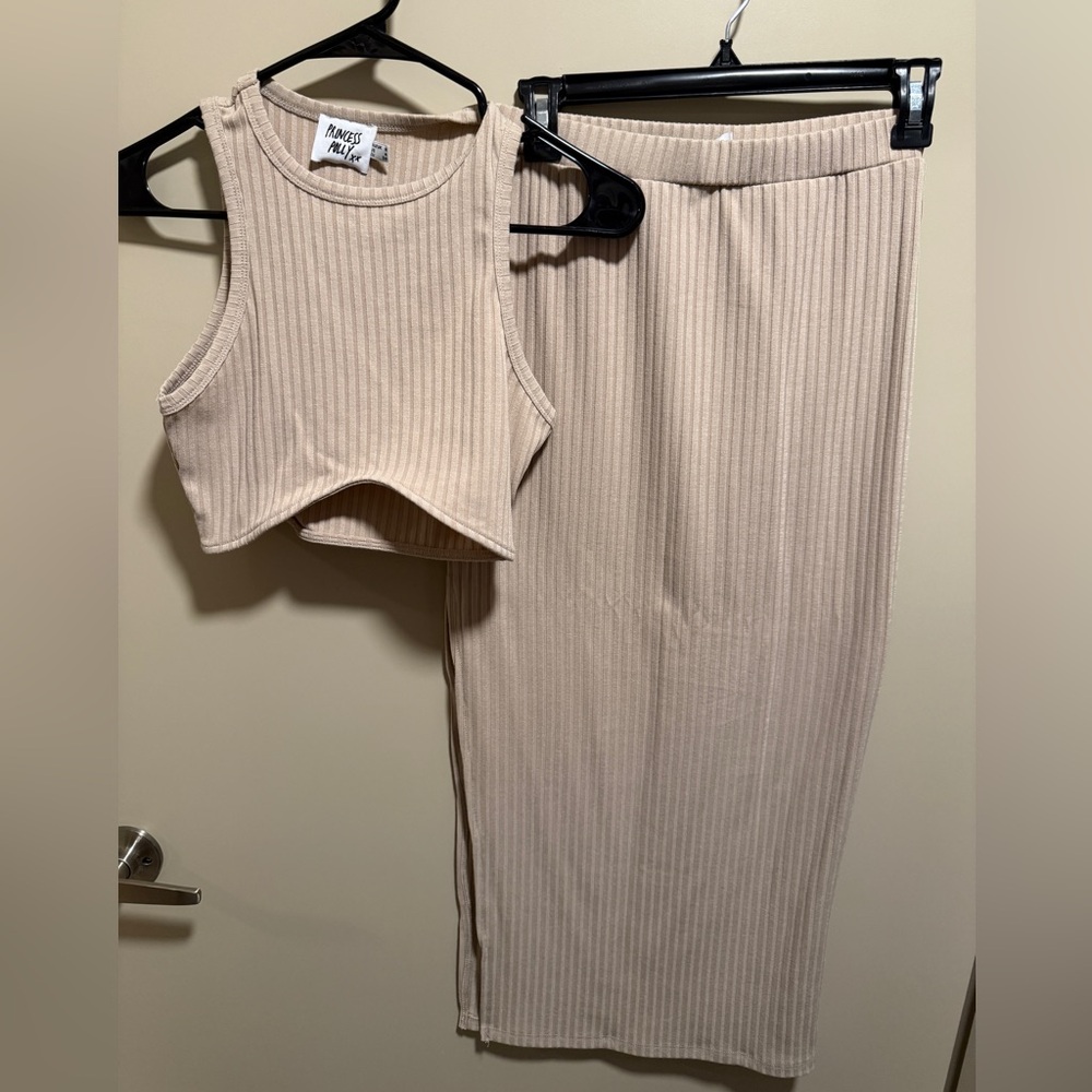 Princess Polly Ellie Set in Beige